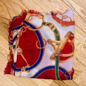 Ralph Lauren wool equestrian scarf